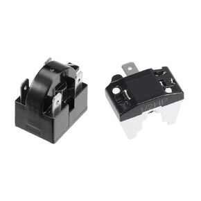 uxcell Refrigerator Start Relay 22 Ohm 4 Pin + Compressor Thermal Overload Protector 1/2HP 375W
