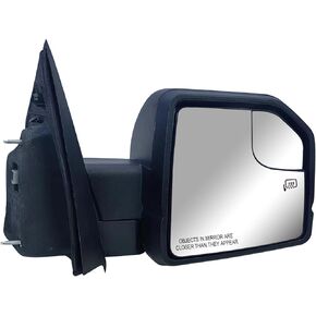 Replacement Passenger Right Side Door Mirror Textured Back Cover Power and Heated with Siginal Light for Ford F-150 fit year 2015 2016 2017 2018 2019 2020