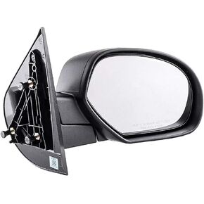 Dependable Direct Left Driver Side Textured Non-Heated Manual Folding Manual Operating Mirror for 07-13 Chevy Silverado. 2008-2014 GMC Sierra - Parts Link #: GM1320332