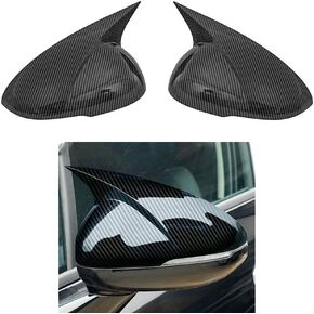 Side Mirror Cover Cap Rear View Mirror Cover Caps Compatible with KIA K5 2021 2022 2023 2024 (Carbon Fiber Style)