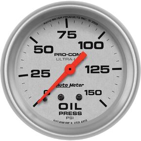 Auto Meter 4423 Ultra-Lite Mechanical Oil Pressure Gauge