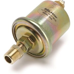Auto Meter 1226 American Muscle 2-1/16" 0-100 PSI Short Sweep Electric Oil Pressure Gauge, 2.3125 in.