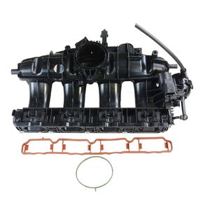 Engine Intake Manifold W/Solenoid Valve, Gaskets & Sensor Replacement for 2009-2017 VW Jetta GTI Golf Passat CC Tiguan, 2008-2013 Audi A3 TT Quattro Q3, CCTA CBFA L4 2.0L # 06J133201AS 06J133201BD