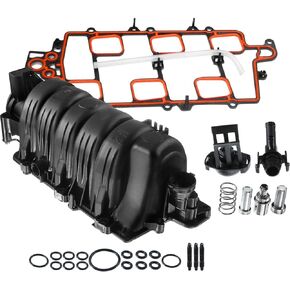 A-Premium Engine Upper Intake Manifold W/Gasket[6Cyl 3.8L] Compatible with Chevy & Pontiac & Buick & Olds, fits Impala, Lumina, 88, 98, Intrigue, LSS, Grand Prix 97-03, Regal, LeSabre, Regency & More