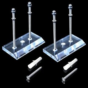 2 Pack Skateboard Wall Mount, Skateboard Display Mount, Skateboard Hanger, Suitable for Safely Store and Display Your skis, Snowboards, Scooters, longboards, and More.