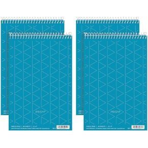 دفتر ملاحظات TOPS Prism Steno، ورق وردي، حلزوني، حجم صغير، 80 ورقة، 4 عبوات، مفكرة للكتابة مقاس 6 × 9 بوصة