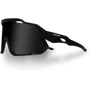 JOGVELO Cycling Glasses, Sport Sunglasses Polarized for Men/Women/Youth with 3 Interchangeable Lens