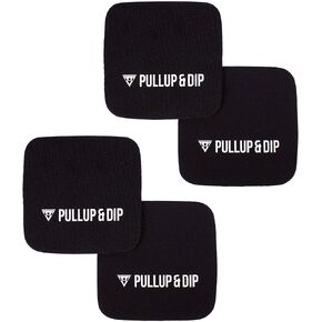 PULLUP & DIP Neoprene Grip Pads for Weightlifting [Set of 4], Workout Pads, The Alternative to Gym Workout Gloves, Gym Pads for Weightlifting & Calisthenics, No More Sweaty Gym Gloves