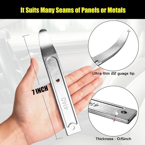 Kathleno 4140 أداة Pry Tool، أداة إزالة شريط Pry Bar، أداة Pry Bar، شريط Pry Mini للجيب، أداة إزالة لوحة الباب، إزالة الأجزاء الداخلية والخارجية التلقائية للطائرات in Saudi Arabia