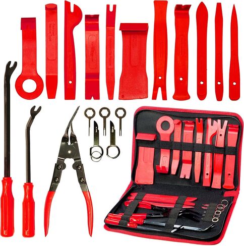 VViViD Auto Trim Panel Removal Tool Kit with Trim Clip Plier Set Car Door Dashboard Wire Terminal and Stereo Removal Instruments 19Pcs Pry Tools in Carry Bag in Saudi Arabia