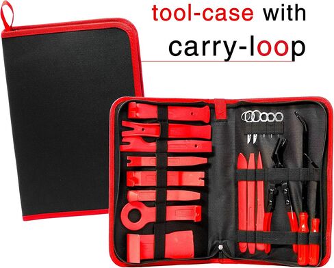 VViViD Auto Trim Panel Removal Tool Kit with Trim Clip Plier Set Car Door Dashboard Wire Terminal and Stereo Removal Instruments 19Pcs Pry Tools in Carry Bag in Saudi Arabia