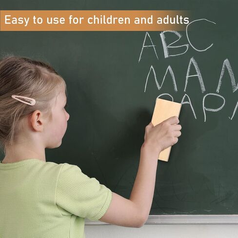 Felt Campus Style Erasers, Cleaner Dusters Felt Chalkboard Eraser for Kids Wood Chalk Eraser for Chalkboard Cleaners Dusters for Markers White Black Boards Paint School Students Teachers (36 Pieces) in Saudi Arabia