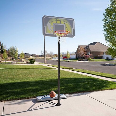 Lifetime 90992 Full-Size Height Adjustable Portable Basketball Hoop, 7.5 to 10 Foot Telescoping Adjustment, 44-Inch Impact Backboard in Saudi Arabia