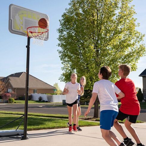 Lifetime 90992 Full-Size Height Adjustable Portable Basketball Hoop, 7.5 to 10 Foot Telescoping Adjustment, 44-Inch Impact Backboard in Saudi Arabia