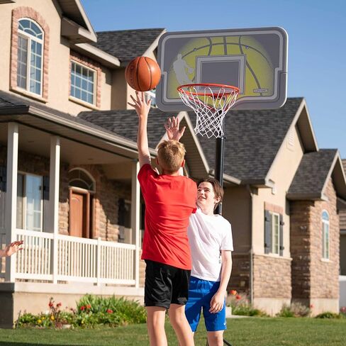 Lifetime 90992 Full-Size Height Adjustable Portable Basketball Hoop, 7.5 to 10 Foot Telescoping Adjustment, 44-Inch Impact Backboard in Saudi Arabia