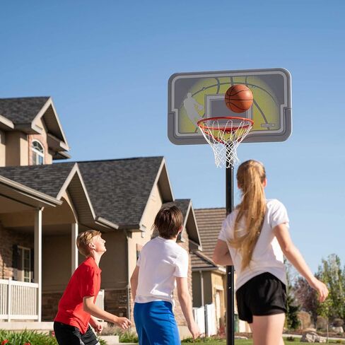 Lifetime 90992 Full-Size Height Adjustable Portable Basketball Hoop, 7.5 to 10 Foot Telescoping Adjustment, 44-Inch Impact Backboard in Saudi Arabia