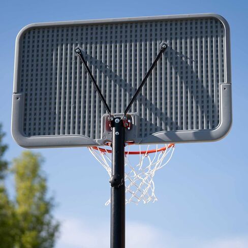 Lifetime 90992 Full-Size Height Adjustable Portable Basketball Hoop, 7.5 to 10 Foot Telescoping Adjustment, 44-Inch Impact Backboard in Saudi Arabia