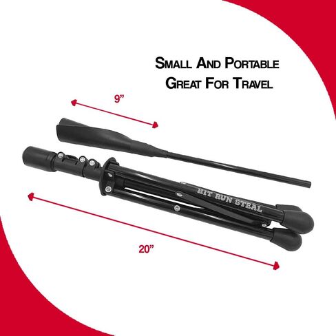 تي شيرت البيسبول والكرة اللينة المحمولة شديدة التحمل من Hit Run Steal، إعداد سريع الطي - تحسين دقة الضرب من خلال التدريب الدقيق - بناء الثقة والقوة والاتساق في أراجيحك in Kuwait