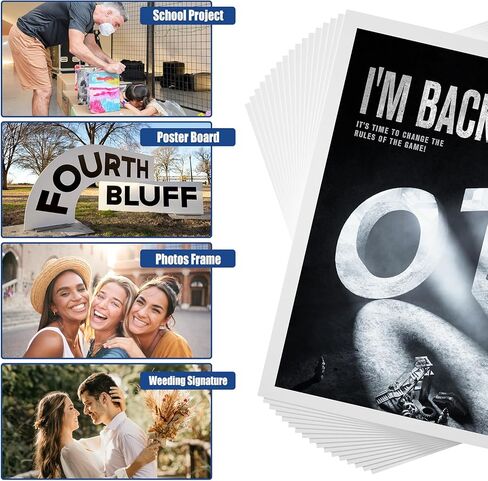 10 عبوات من ألواح الرغوة البيضاء مقاس 18 بوصة × 24 بوصة، 3/16 بوصة، لوحة إسفنجية سميكة فارغة، غطاء ورقي صلب، لوح خبز أساسي من الإسفنج، لوحة تسجيل من البوليسترين خالية من الأحماض، لوحة تركيب لخلفية مشروع DIY in Kuwait