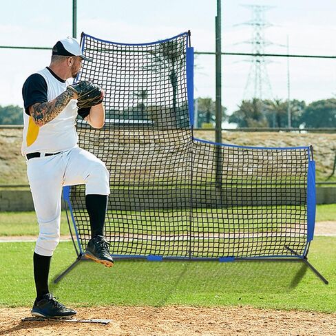 KAIDIDA Baseball Protector Screen 7X7 FT Mini Portable Baseball Net for Indoor Outdoor, Premium Shape Softball Protective Screen Pitching Net for More Use Scenes in Kuwait