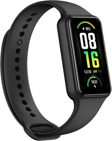 Amazfit Band 7 Fitness & Health Tracker for Women Men, 18-Day Battery Life, ALEXA Built-in, 1.47"AMOLED Display, Heart Rate & SpO₂ Monitoring, 120 Sports Modes, 5 ATM Water Resistant, Black (Renewed) in Saudi Arabia