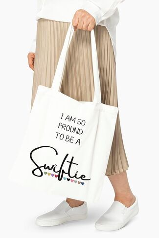 حقيبة حمل لطيفة من القماش من TONOCHIC، تصميم رائع على كلا الجانبين مطبوعة حقيبة حمل للمعجبين، حقيبة حمل بيضاء للمدرسة الرياضية اليومية in Saudi Arabia