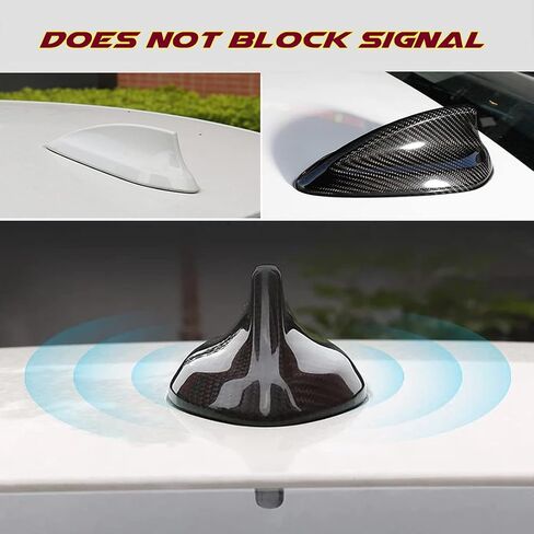 Shark Fin Antenna Cover Trim for BMW F30 F22 F35 F34 F32 F33 F80 F87 2-7 Series M2 M3 M4 Real Carbon Fiber Car Radio Signal Base Trim in Kuwait