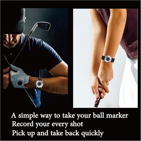 Golf Ball Marker with Carbon Fiber Ball Marker Bracelet, Golf Accessories, Golf Gifts, Golf Counter for Men Women in Saudi Arabia