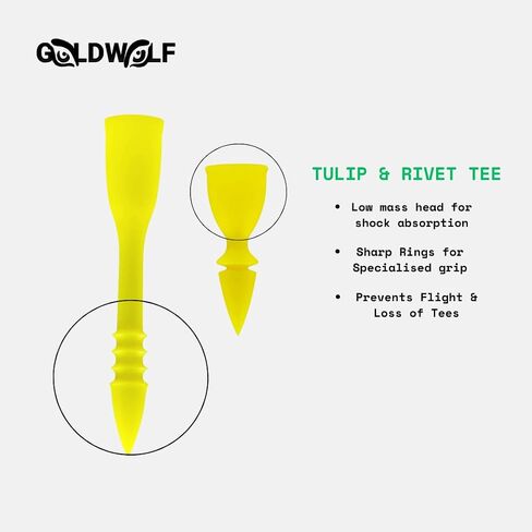 Designer Golf Tees: Grip The Ground, Do Not Fly, Unbreakable, Outlasting, Non-littering, Non-Time-Wasting in Saudi Arabia
