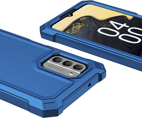 Case for Nokia C300/Nokia G100 with Screen Protector Full Body Protection | Nokia C300 Phone Case Front Silicone Bumper+Hard Plastic Back Shockproof Rugged Corner Military Grade Design Black in Kuwait