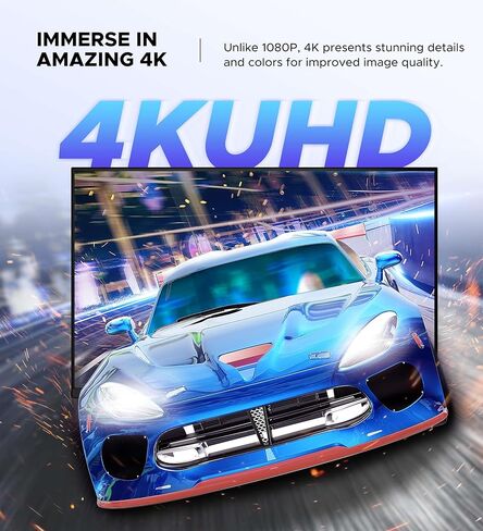 محول HDMI مع كابل نايلون بطول 3.3 قدم، محول HDMI WARRKY 4K مخرج 3 في 1 【مطلي بالذهب، ترقية توصيل الصور】 محور HDMI، مقسم متعدد المنافذ لـ 1080P، ثلاثي الأبعاد، متوافق مع Fire Stick، Xbox، PS5/4، Roku in Kuwait