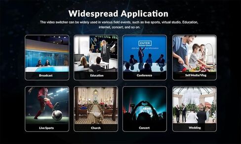 خلاط محول فيديو AVMATRIX Shark S4، مايكرو 4 قنوات HDMI/SDI مدخلات صناديق اختيار الفيديو لالتقاط الفيديو، تسجيل PGM، خلاط الصوت in Kuwait