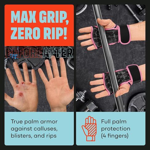Mava Sports Weight Lifting Gloves with Wrist Support, Work Out Gloves, Gym Gloves - Great for Cross Training, Pull Ups, Calisthenics and Gym, Workout Gloves for Men & Women in Saudi Arabia