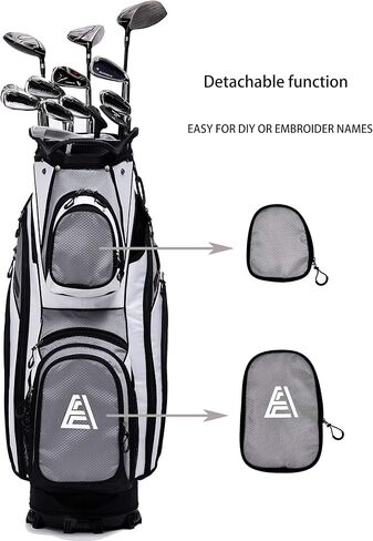 حقيبة عربة الجولف الفاخرة من ASK ECHO مع فواصل بطول 14 طريقة بالإضافة إلى أنبوب المضرب in Kuwait