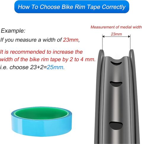 شريط حافة الدراجة بدون أنابيب 700C متقدم، شريط حافة الدراجة أزرق، العرض 21/23/25/27/29/32/35 مم × الطول 10 متر، شرائط حماية حافة الدراجة لعجلة حافة الطريق MTB/ in Kuwait