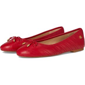 Lauren Ralph Lauren Women's Jayna Stitched Leather Flat Ballet