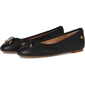 Lauren Ralph Lauren Women's Jayna Stitched Leather Flat Ballet