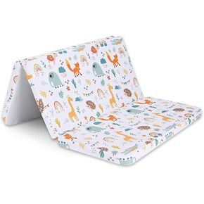 Foldable Pack & Play Baby Mattress - 38"x26"x1.5" - Waterproof Travel Mattress for Pack and Play - Tri-Fold Mattress - Baby Bedroom Accessories - Unique Baby Gifts - Baby Stuff