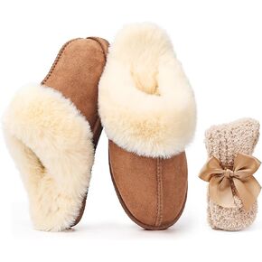 HHUQ Slippers and Socks Gifts for Women,Christmas Birthday Valentine's Day Gift Baskets for Women Mom Wife Girlfriend Sister Her
