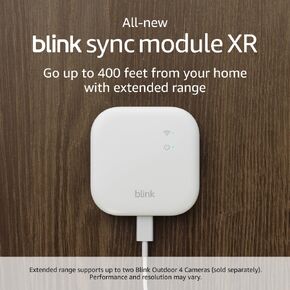 All-new Blink Sync Module XR — System hub for all Blink devices, go up to 400 feet from your home with extended range for Outdoor 4