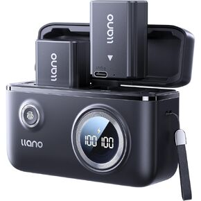 llano Dual Battery Charger + 2 NP-FW50 Rechargeable Batteries with USB-C Input for Sony Alpha A6400, A6000, A6300, A5100, ZV-E10, A7S, A7, A7Sii, A7S, A7R, A7ii - Black