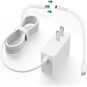 Baby Swing Power Cord USB Compatible with Ingenuity Baby Swing for InLighten, InLighten Soothing, ConvertMe, Anyway Sway, Swing n Go Deluxe, SimpleComfort, Baby Seat USB Charger 2M/6.56Ft