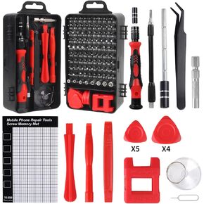 Small Precision Screwdriver Set& 119 Pcs Mini Screwdriver Set & Magnetic Glasses Repair Tool Kits &Small Screwdriver set for DIY,Xbox,iPhone,iPad,Computer,Watch,Laptop,Macbook,Eyeglass,Electronic
