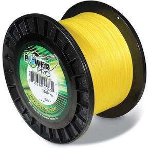 POWER PRO Spectra Fiber Braided Fishing Line, Vermilion Red, 1500YD/50LB