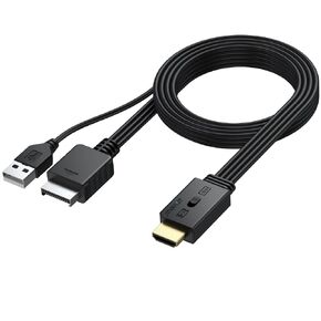 AUTOUTLET PS2 to HDMI Converter, Retro Gaming Adapter with 1080P Output, Supports 4:3 & 16:9 Aspect Ratios for PS2/PS1/SNES Consoles