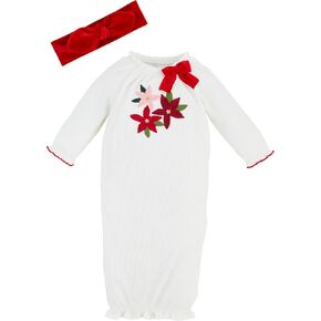 Mud Pie Baby Poinsettia Take-Me-Home Set; 0-3M