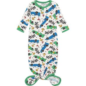 Baby Boys Sleeper Gowns Boy Coming Home Gown Newborn Infant Sleep Outfit Soft Winter Pajamas Nightgown, Baseball, 0-3Months