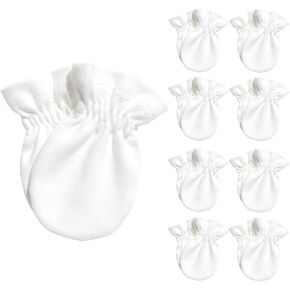 9 Pairs Newborn Mittens No Scratch Baby Mittens 0-6 Months Baby Unisex