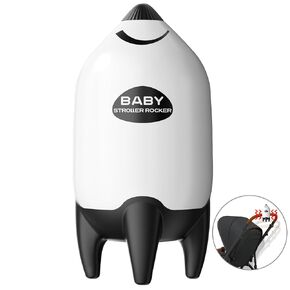 Baby Rocker, Baby Stroller Rocker Rechargeable, Baby Bouncer Rocks Any Stroller or Pram, Baby Delight Bouncer Adjustable Speed, Baby Sleep Aid Fits All Baby Carriage and Toddler Stroller