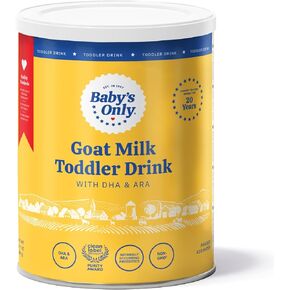 Baby's Only Goat Milk Toddler Drink, Toddler Drink, Goats Milk Powder, Non GMO with DHA, Iron, Vitamin D, Naturally Occurring Prebiotics, ARA, Toddlers 12 Months Old and Up, Easy to Digest Goat Milk, 12.7 oz, 1 Pack